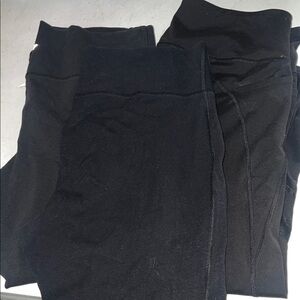 Old Navy Black womens size XXL Stretch Leggings bundle of 3